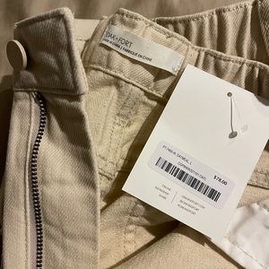 Oak + Fort Womens Cream straight leg pant